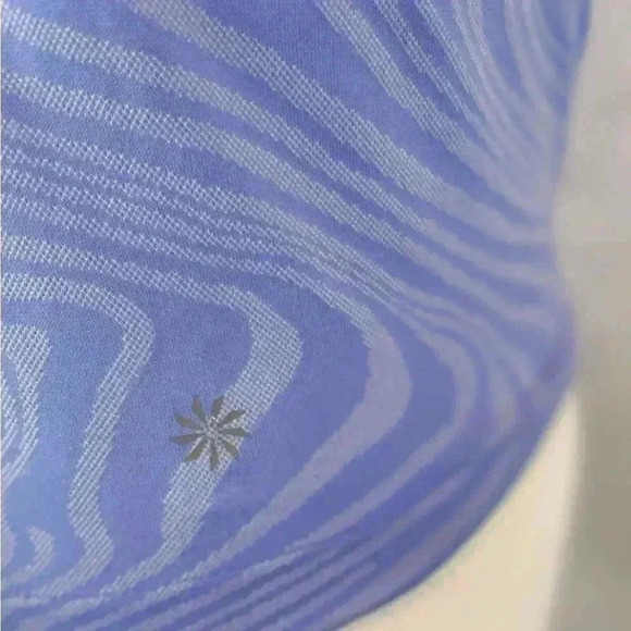 Athleta Momentum Seamless Stretch Racerback Tank Top Periwinkle Athletic Size L - Picture 5 of 13